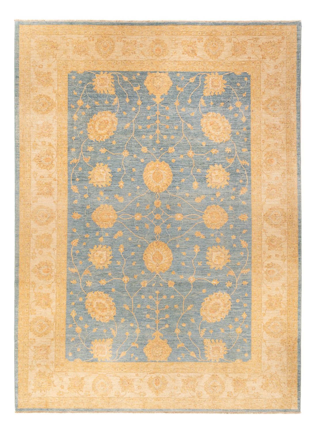 Alfombra Ziegler - 369 x 273 cm - azul marino