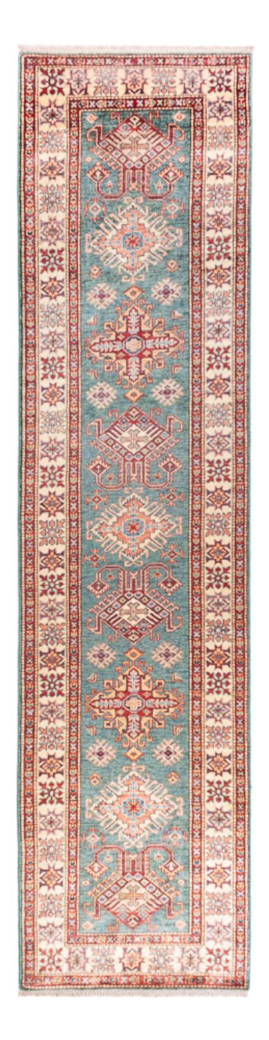 Alfombra de pasillo Alfombra Ziegler - Kazak - 326 x 80 cm - turquesa