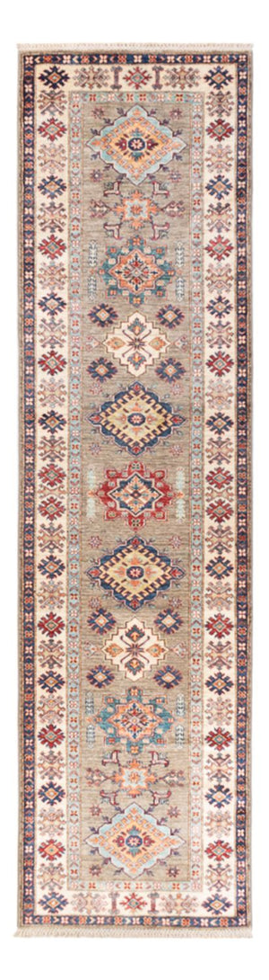 Alfombra de pasillo Alfombra Ziegler - Kazak - 317 x 81 cm - gris claro