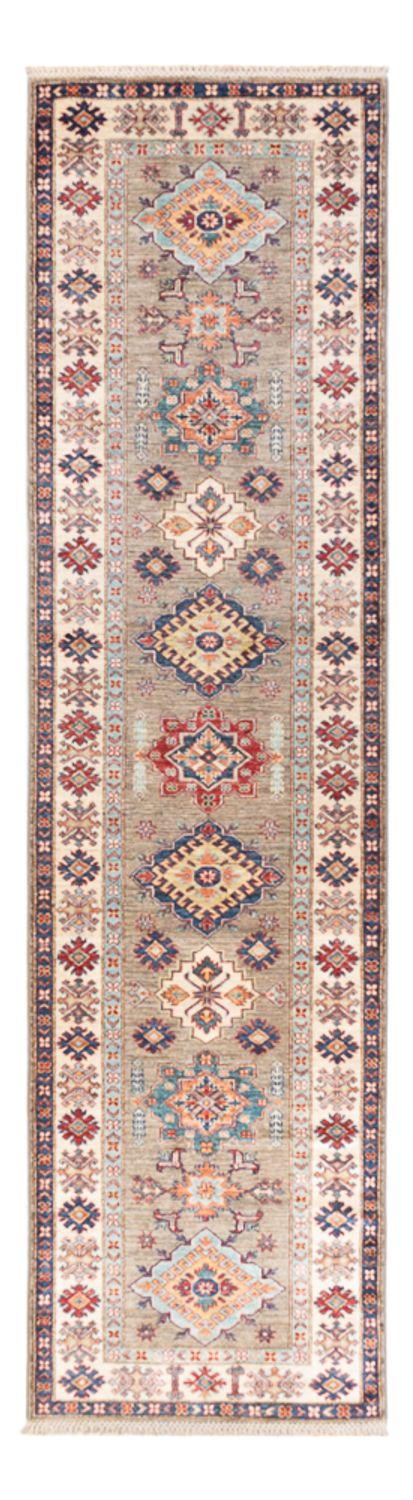 Alfombra de pasillo Alfombra Ziegler - Kazak - 317 x 81 cm - gris claro