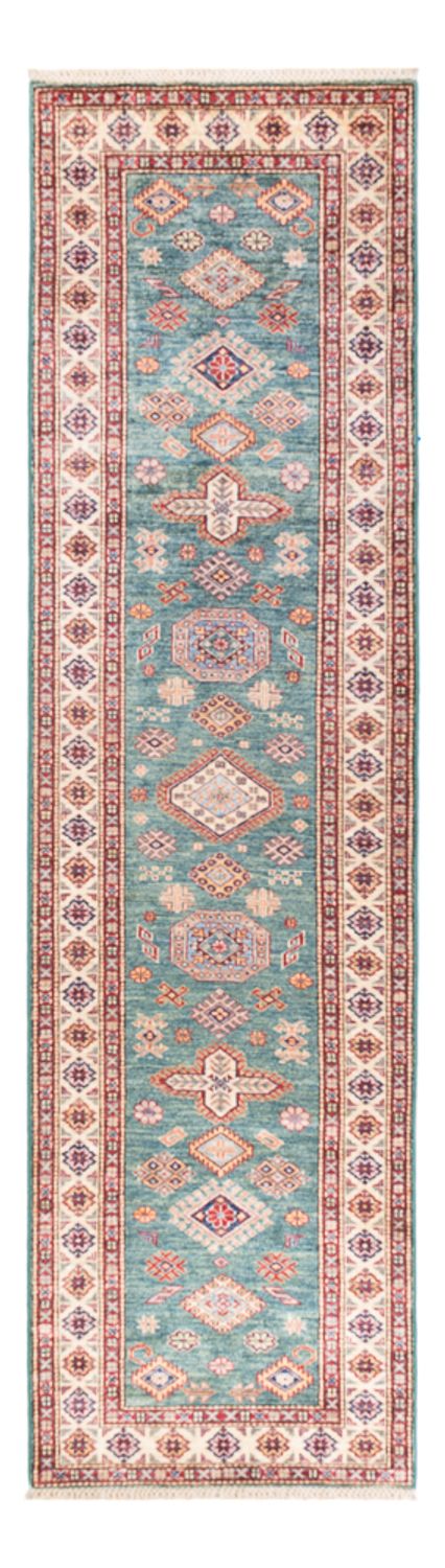 Alfombra de pasillo Alfombra Ziegler - Kazak - 303 x 80 cm - turquesa