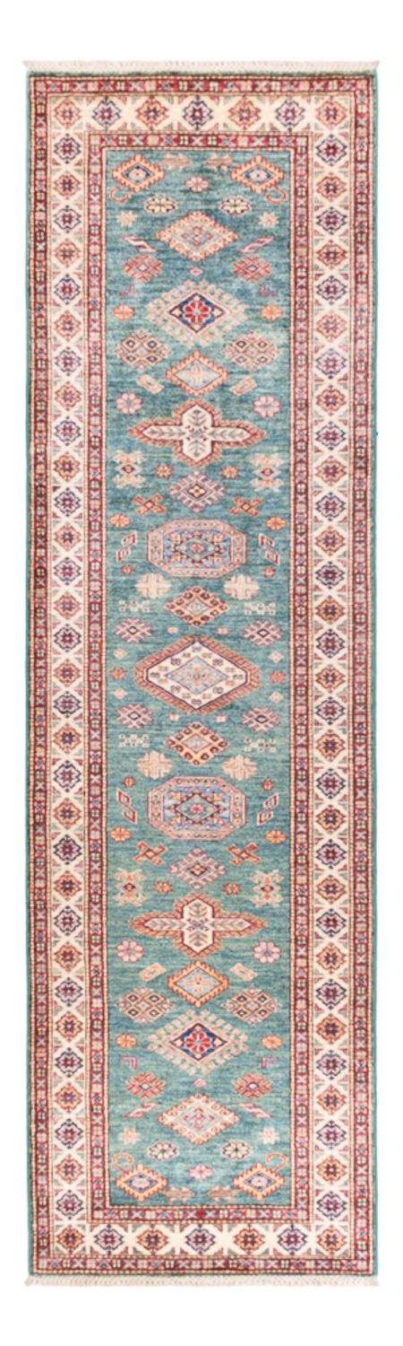 Alfombra de pasillo Alfombra Ziegler - Kazak - 302 x 83 cm - turquesa
