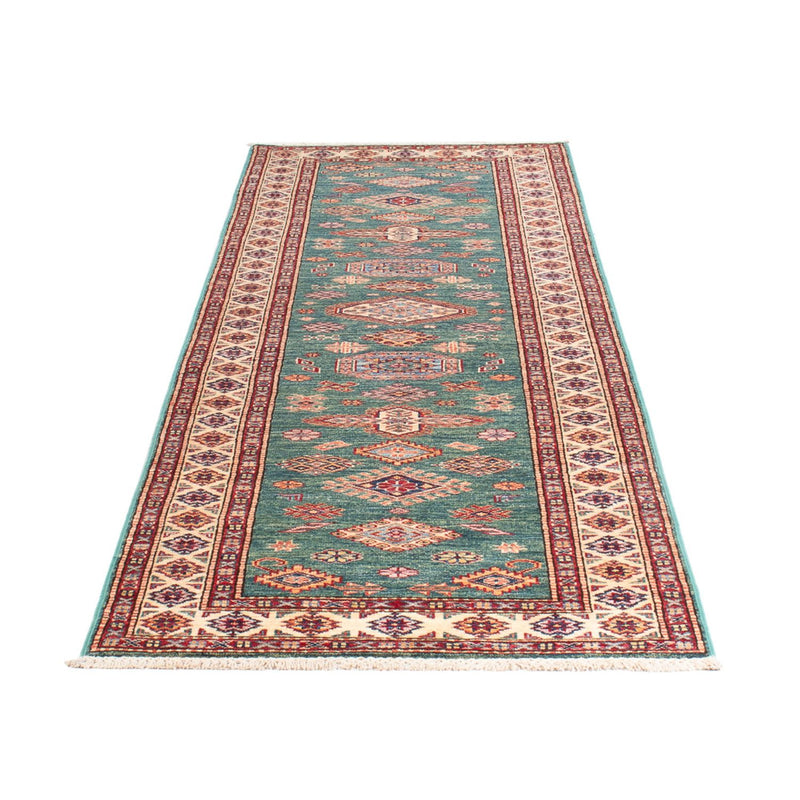 Alfombra de pasillo Alfombra Ziegler - Kazak - 302 x 83 cm - turquesa