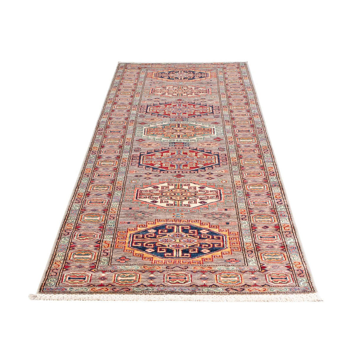 Alfombra de pasillo Alfombra Ziegler - Kazak - 303 x 84 cm - salmón