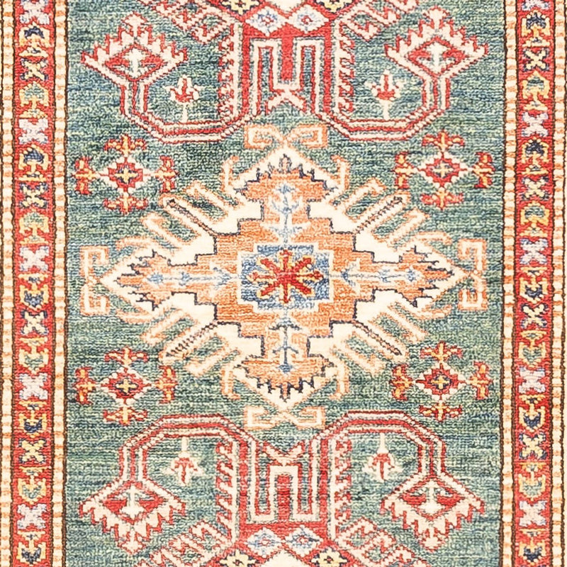 Alfombra de pasillo Alfombra Ziegler - Kazak - 297 x 78 cm - verde