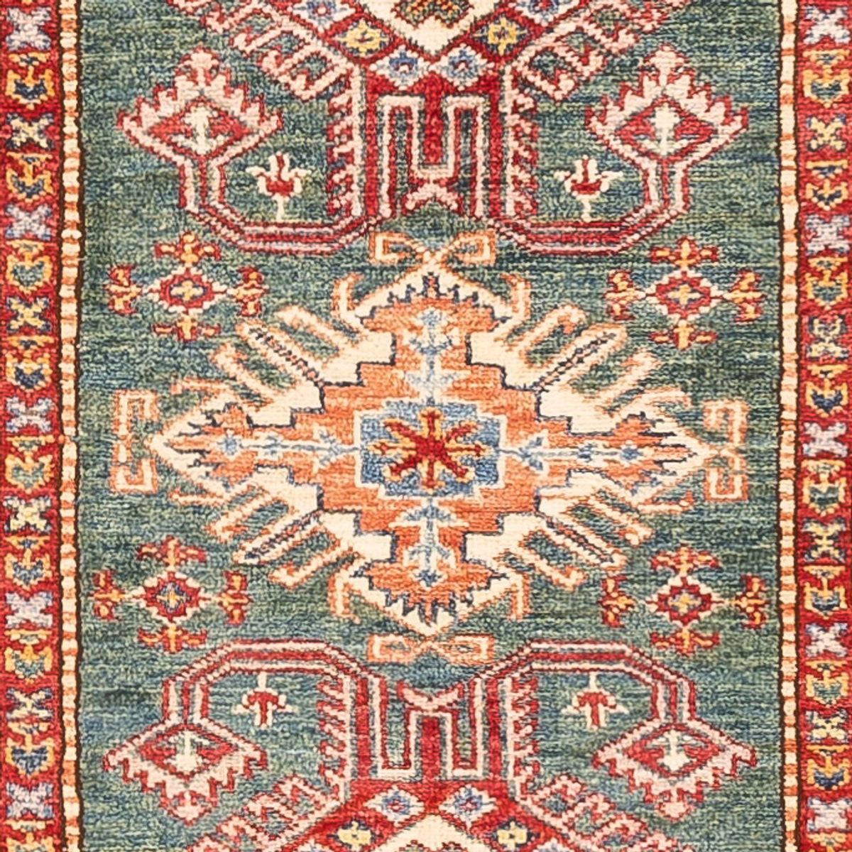 Alfombra de pasillo Alfombra Ziegler - Kazak - 298 x 81 cm - verde