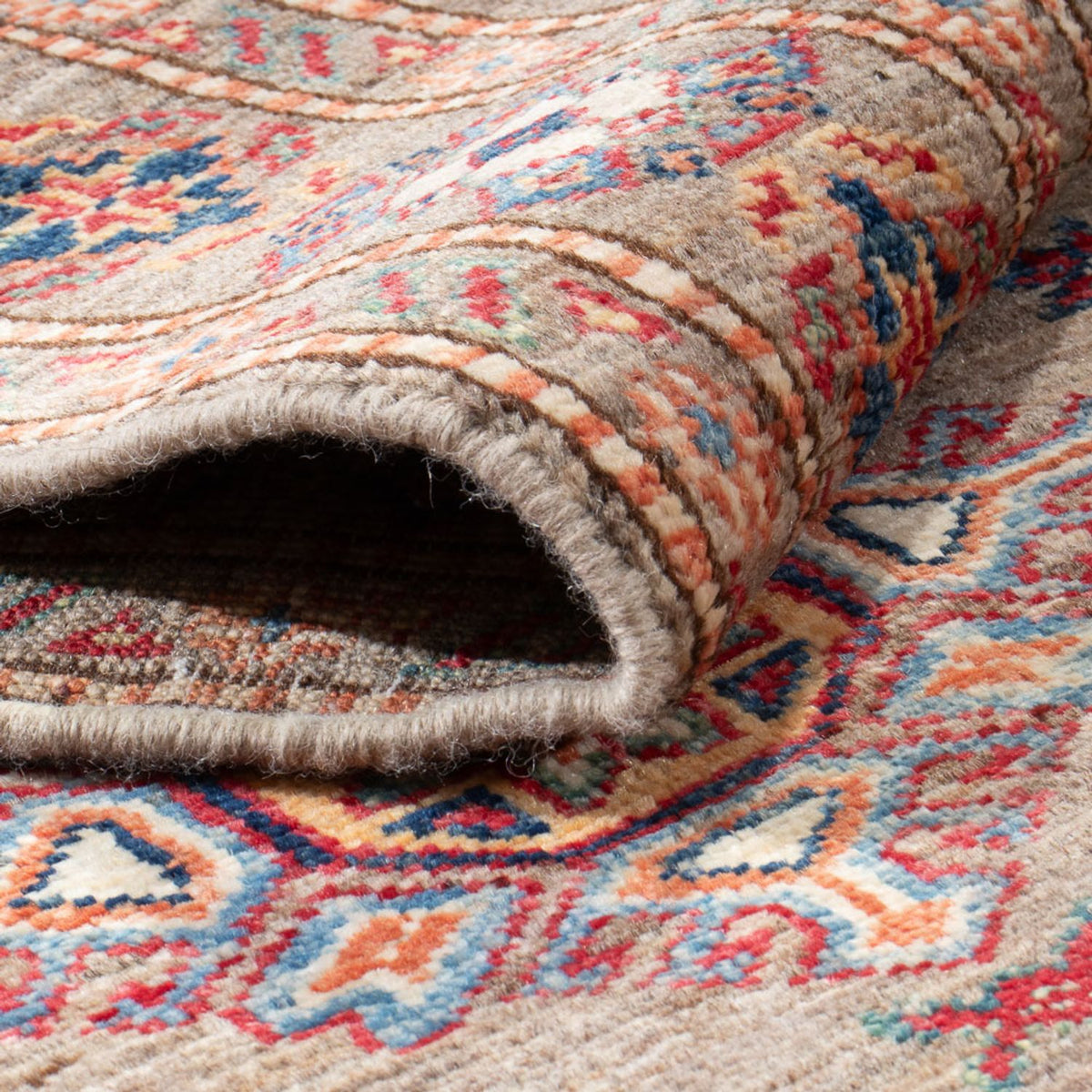 Alfombra de pasillo Alfombra Ziegler - Kazak - 293 x 76 cm - beige oscuro