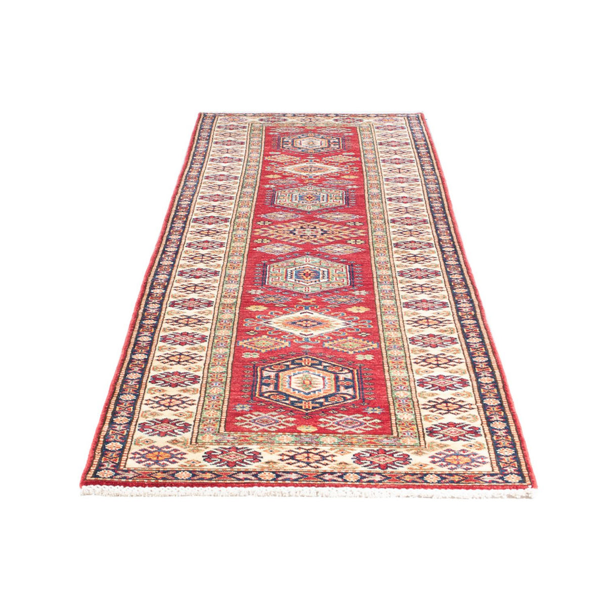 Alfombra de pasillo Alfombra Ziegler - Kazak - 305 x 77 cm - rojo