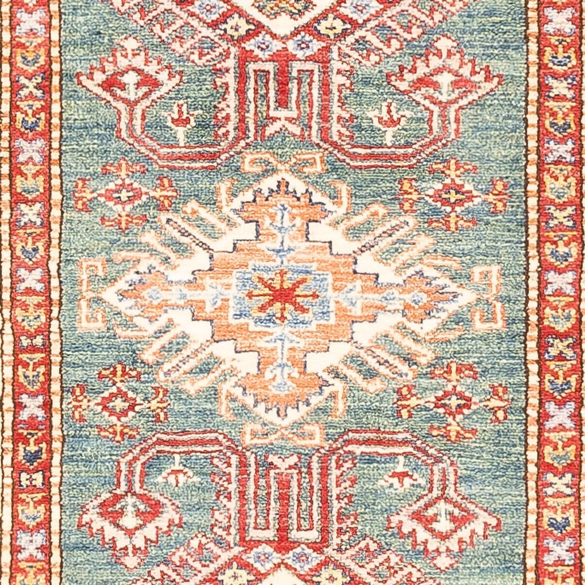 Alfombra de pasillo Alfombra Ziegler - Kazak - 298 x 79 cm - verde