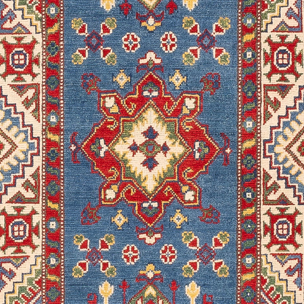 Alfombra de pasillo Alfombra Ziegler - Kazak - 403 x 78 cm - azul oscuro