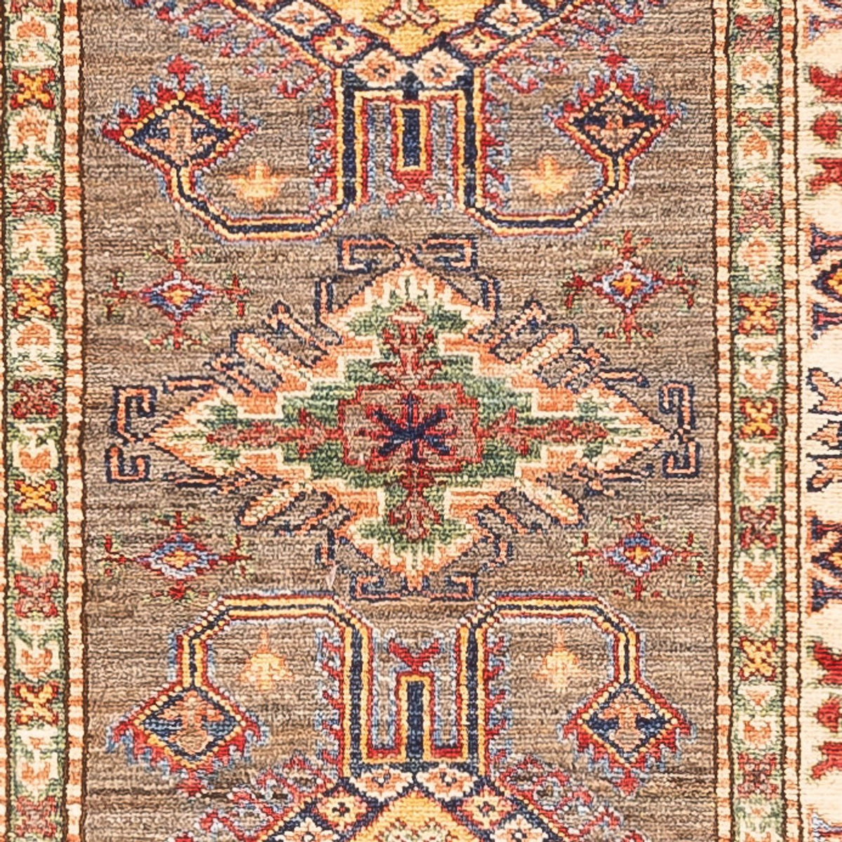 Alfombra de pasillo Alfombra Ziegler - Kazak - 305 x 79 cm - beige oscuro