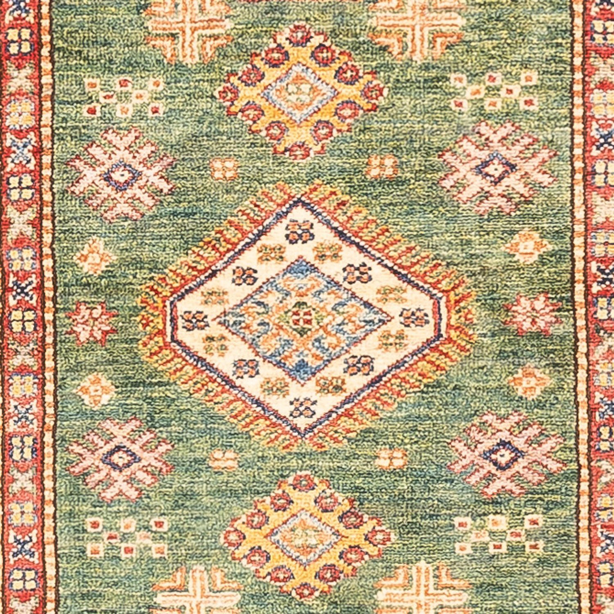 Alfombra de pasillo Alfombra Ziegler - Kazak - 295 x 76 cm - verde