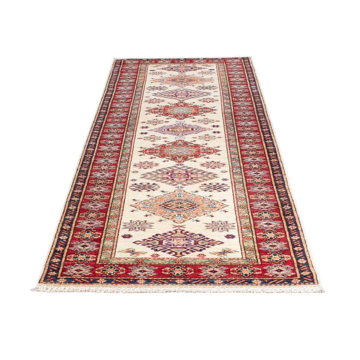 Alfombra de pasillo Alfombra Ziegler - Kazak - 304 x 82 cm - beige