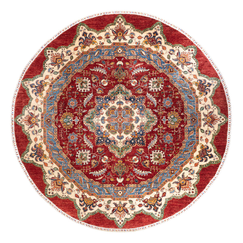 Alfombra Ziegler - Kazak redondo  - 302 x 297 cm - multicolor