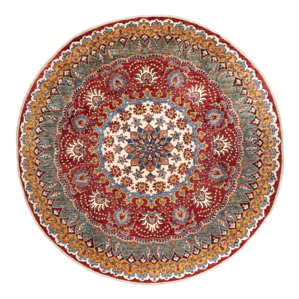 Alfombra Ziegler - Kazak redondo  - 268 x 270 cm - multicolor