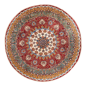 Alfombra Ziegler - Kazak redondo  - 268 x 270 cm - multicolor
