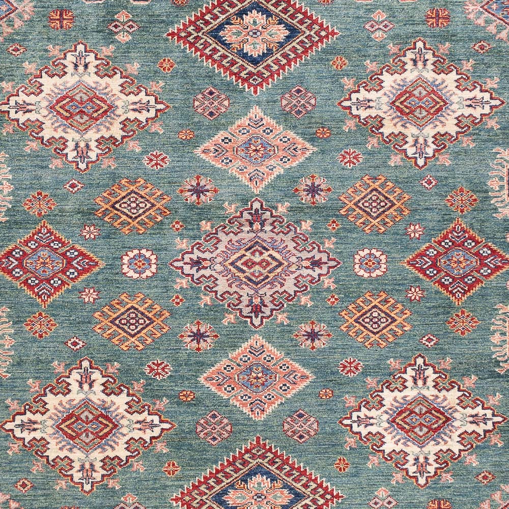 Alfombra Ziegler - Kazak - 304 x 245 cm - verde claro