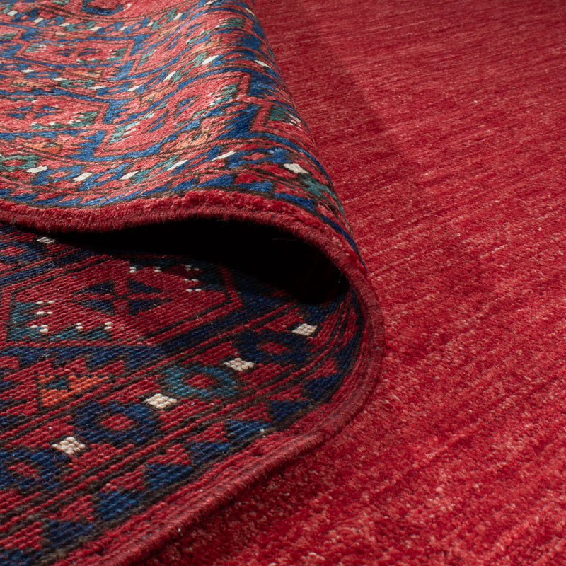 Alfombra afgana - Kunduz - 313 x 259 cm - rojo