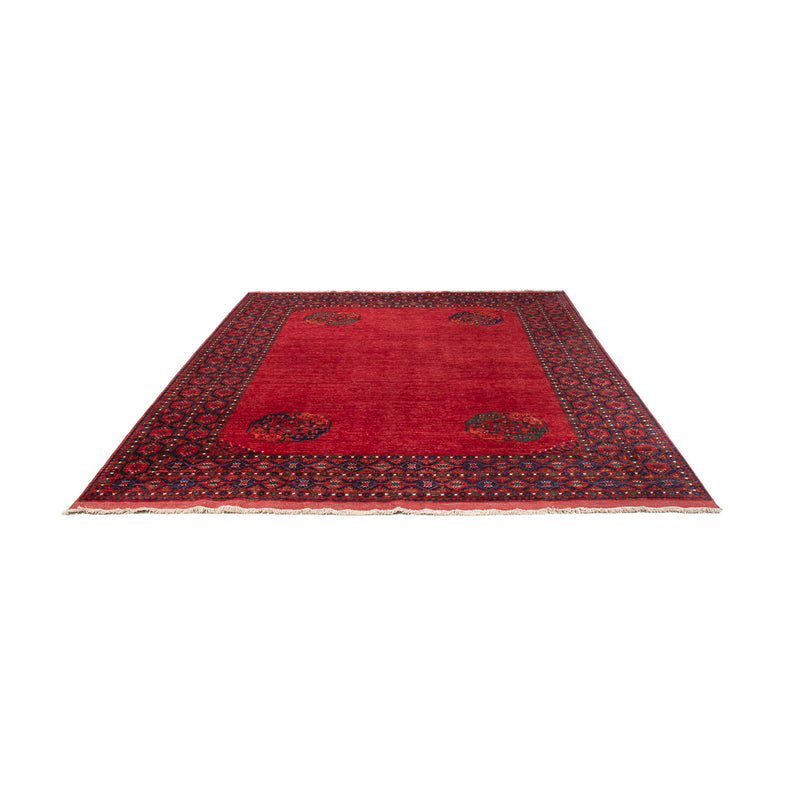 Alfombra afgana - Kunduz - 313 x 259 cm - rojo