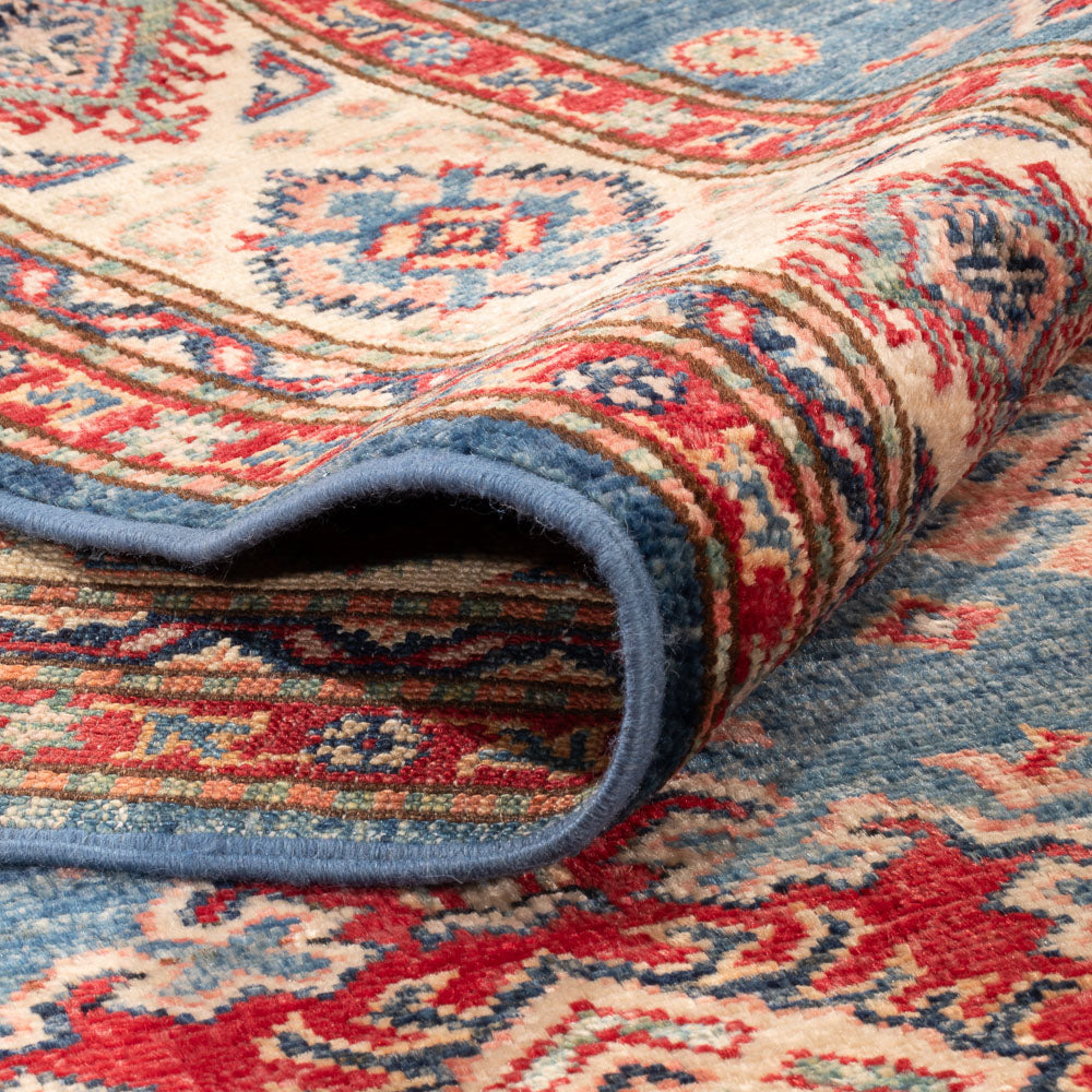 Alfombra Ziegler - Kazak - 204 x 146 cm - azul