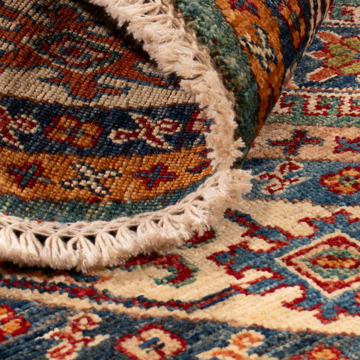 Alfombra Ziegler - Kazak redondo - 151 x 147 cm - verde