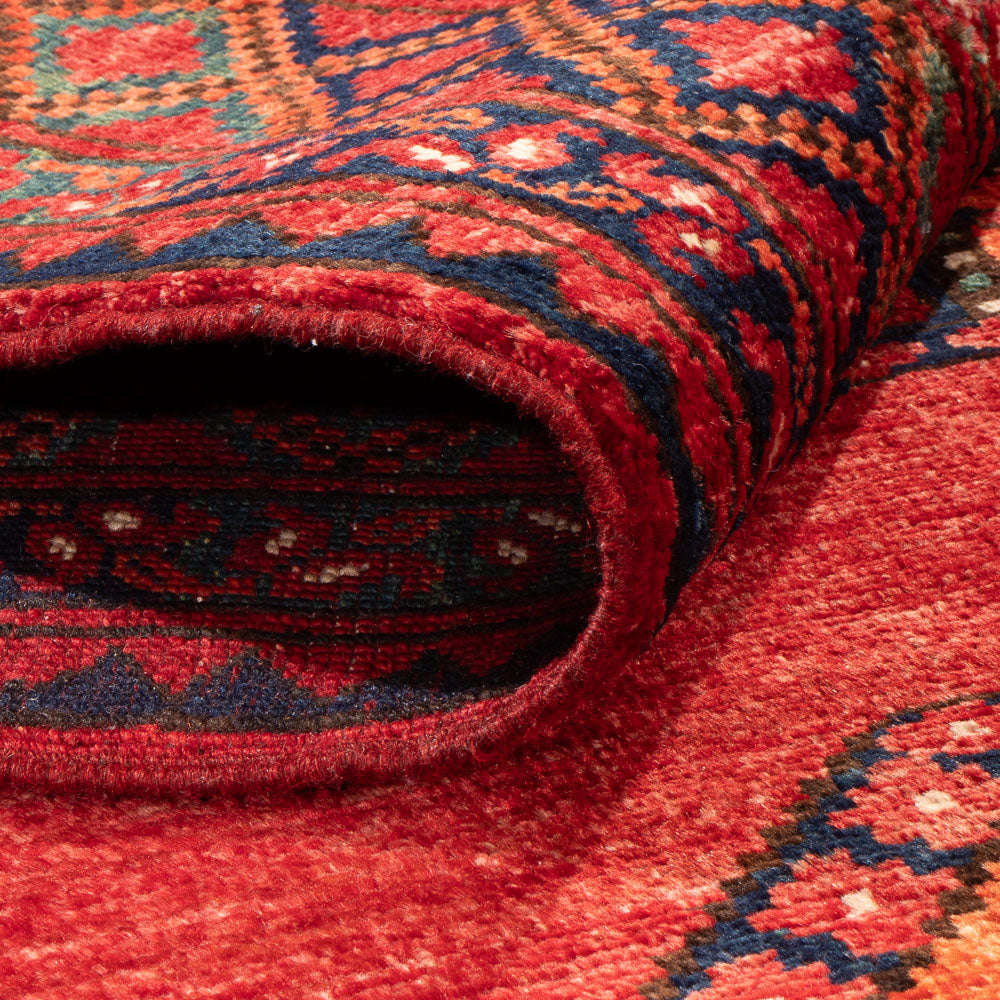 Alfombra afgana - 186 x 123 cm - rojo