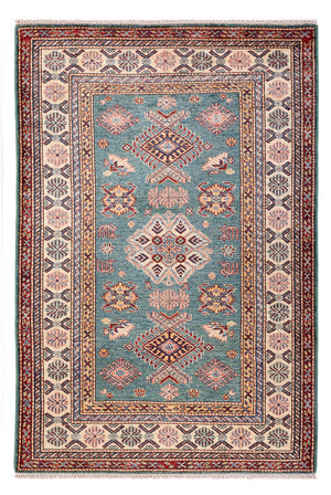 Alfombra Ziegler - Kazak - Real - 183 x 121 cm - verde marino