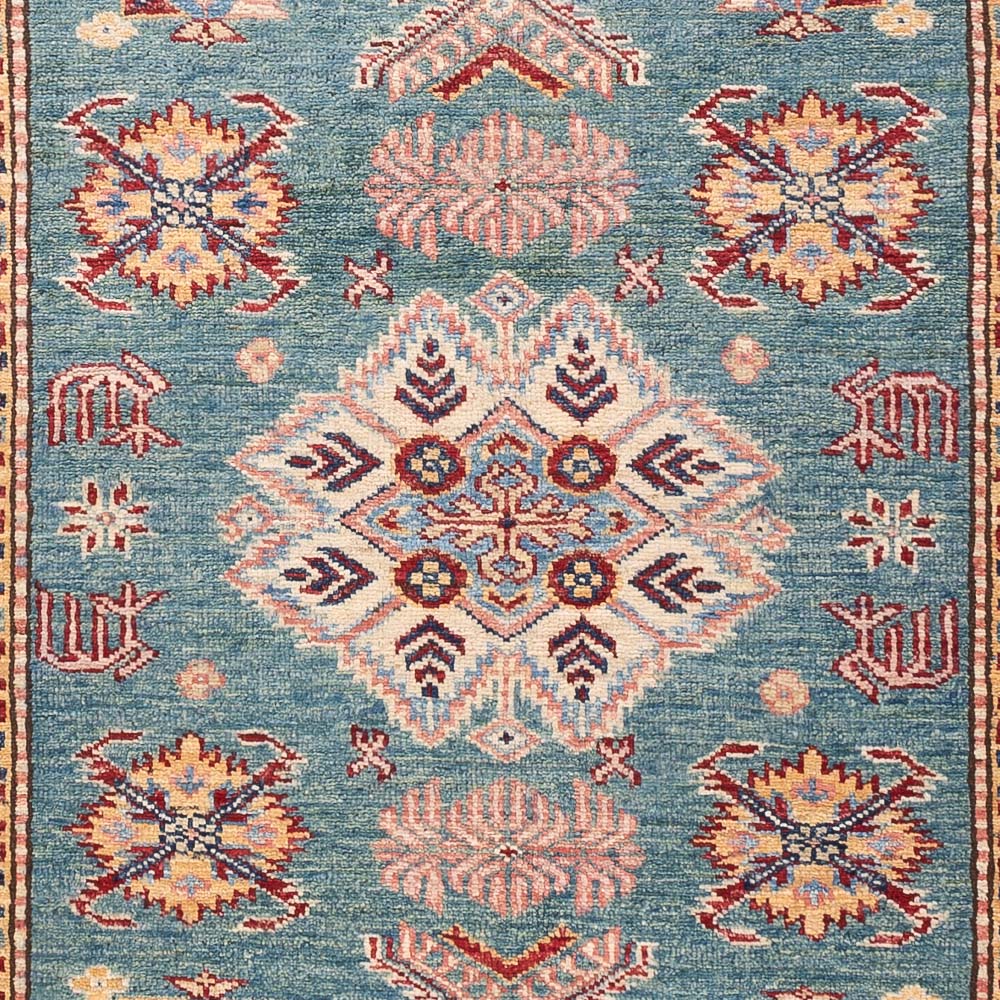 Alfombra Ziegler - Kazak - Real - 183 x 121 cm - verde marino