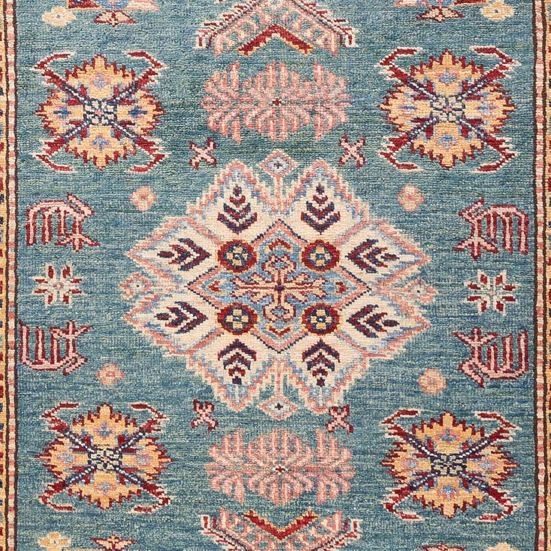 Alfombra Ziegler - Kazak - Real - 183 x 121 cm - verde marino