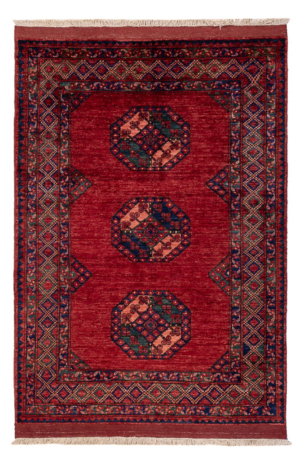 Alfombra afgana - 179 x 124 cm - rojo