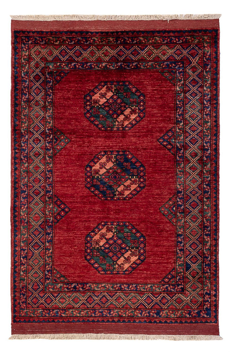 Alfombra afgana - 179 x 124 cm - rojo