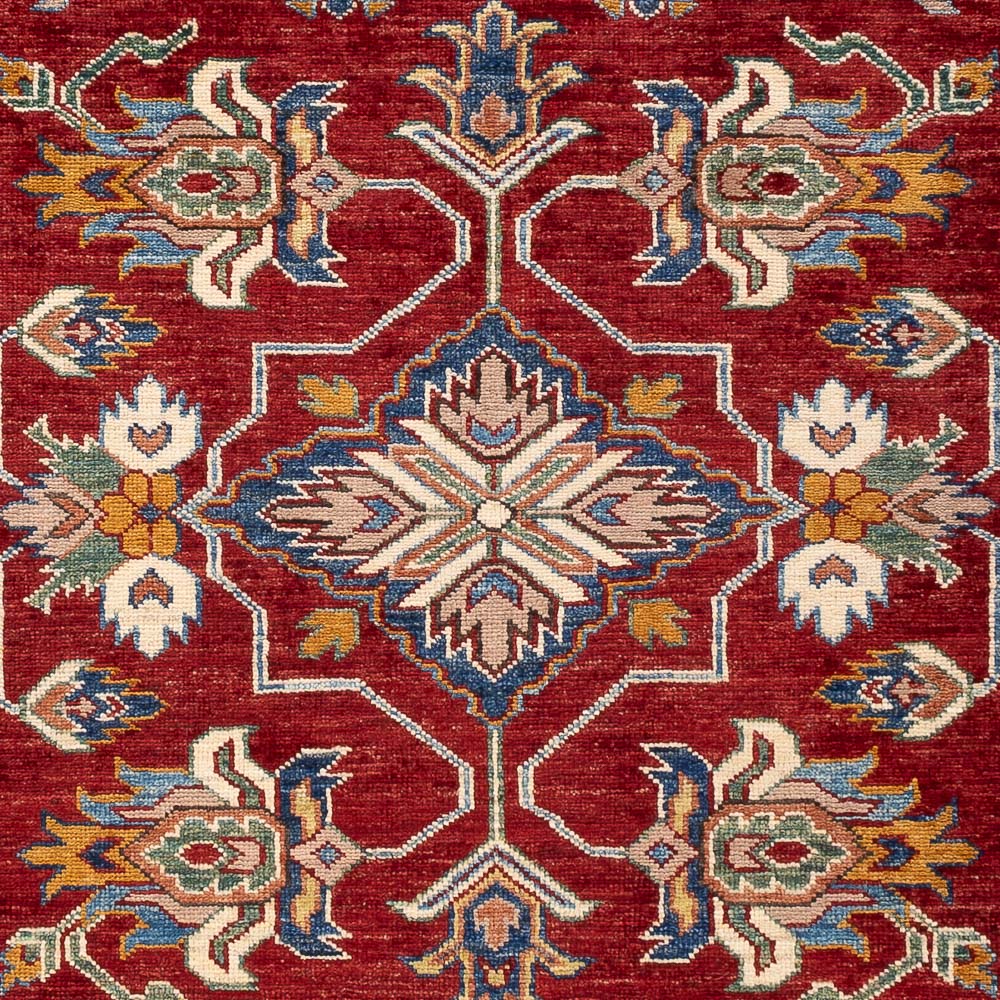 Alfombra Ziegler - Kazak - Real - 178 x 122 cm - rojo burdeos