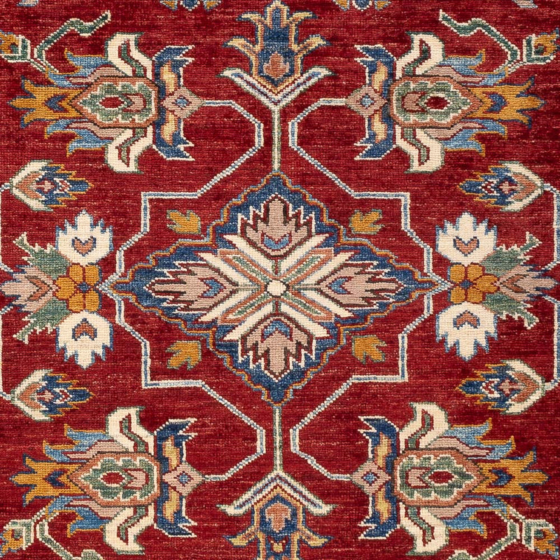 Alfombra Ziegler - Kazak - Real - 178 x 122 cm - rojo burdeos