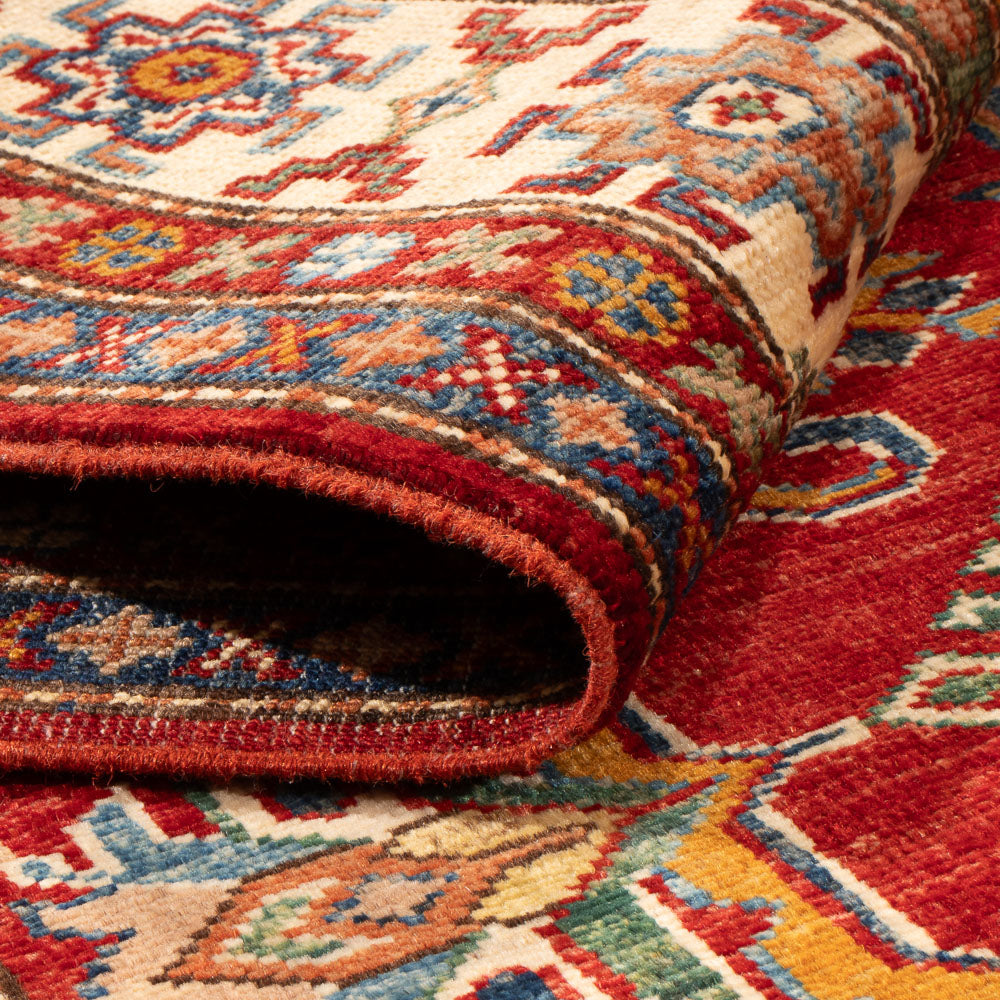 Alfombra Ziegler - Kazak - Real - 178 x 122 cm - rojo burdeos