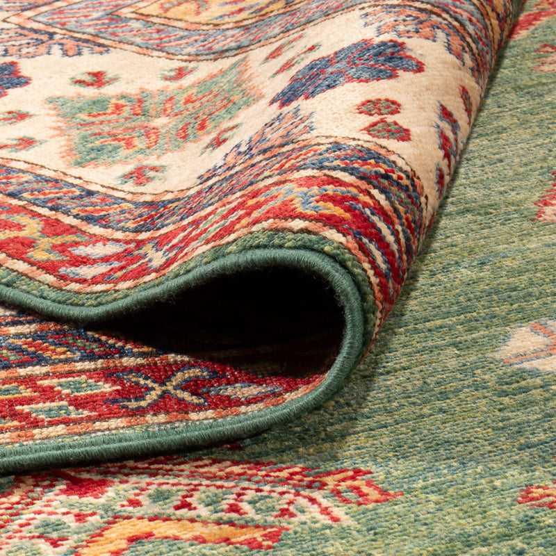 Alfombra Ziegler - Kazak - 296 x 201 cm - verde claro