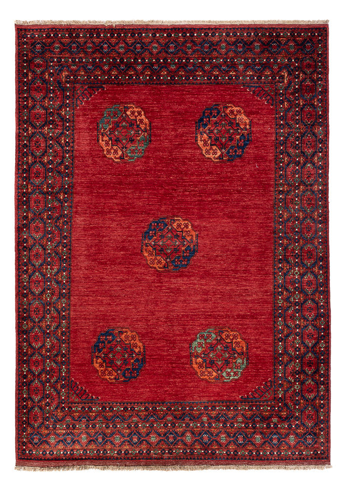 Alfombra afgana - Kunduz - 291 x 212 cm - rojo