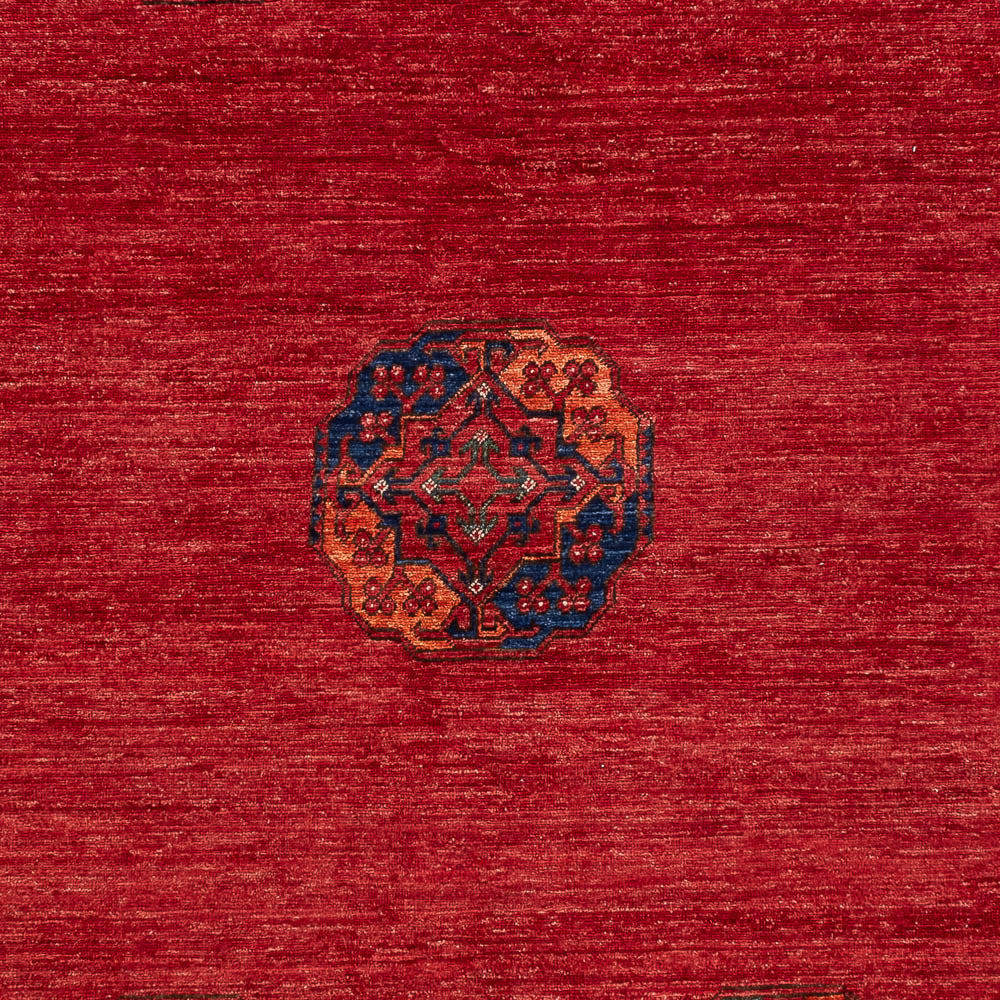 Alfombra afgana - Kunduz - 291 x 212 cm - rojo