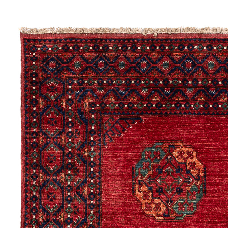 Alfombra afgana - Kunduz - 291 x 212 cm - rojo