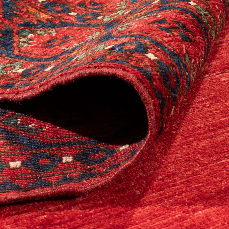 Alfombra afgana - Kunduz - 291 x 212 cm - rojo