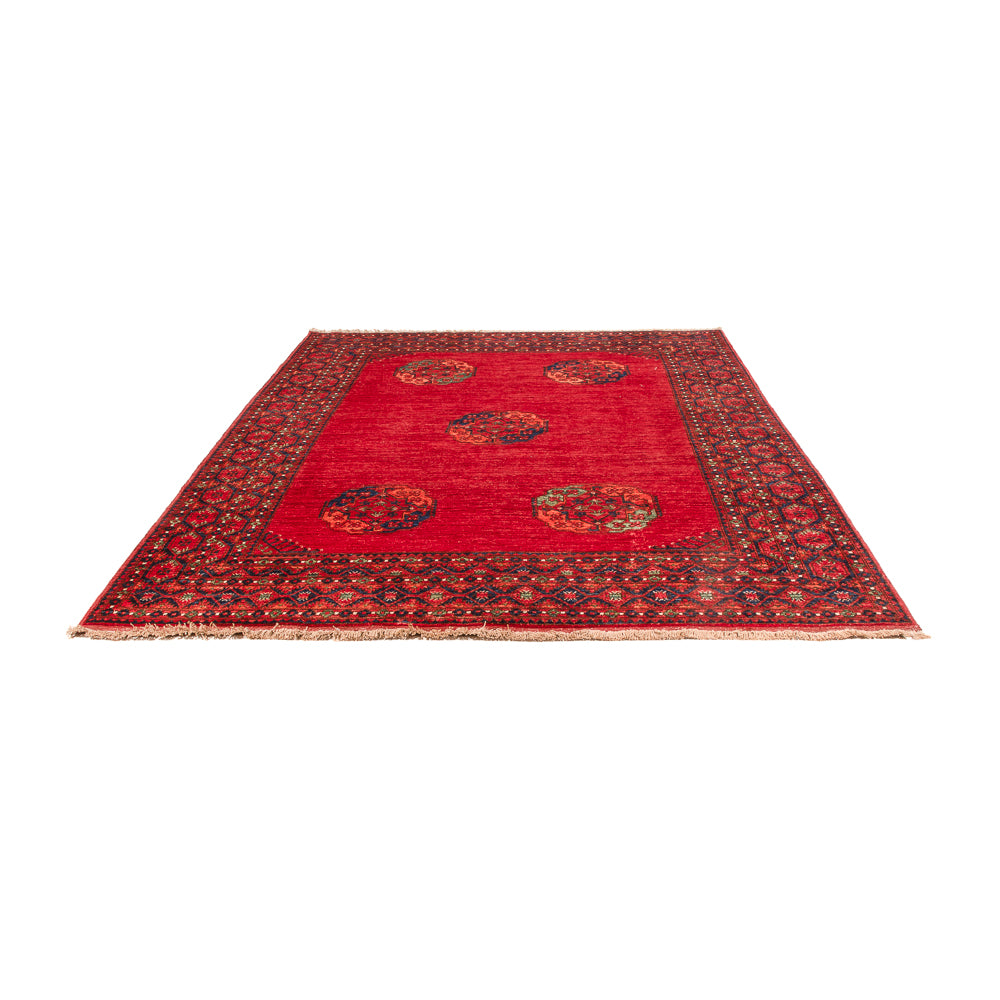 Alfombra afgana - Kunduz - 291 x 212 cm - rojo