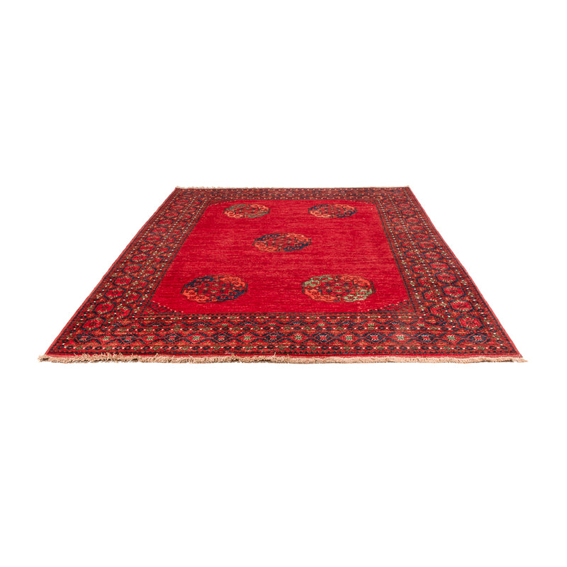 Alfombra afgana - Kunduz - 291 x 212 cm - rojo
