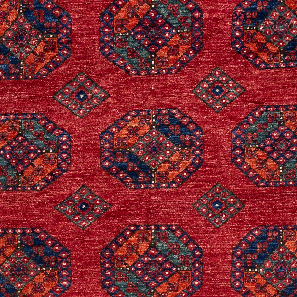 Alfombra afgana - Kunduz - 297 x 207 cm - rojo