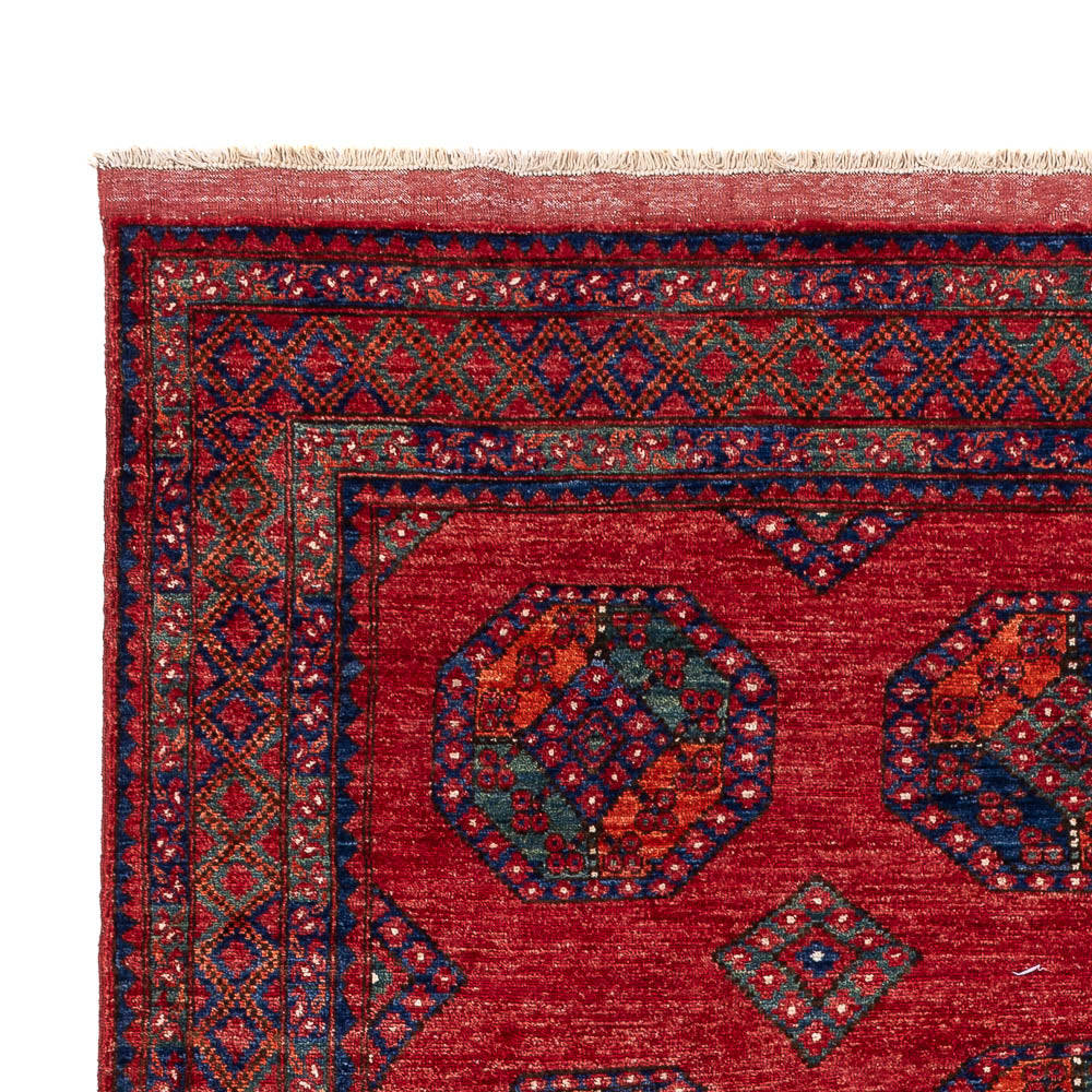 Alfombra afgana - Kunduz - 297 x 207 cm - rojo