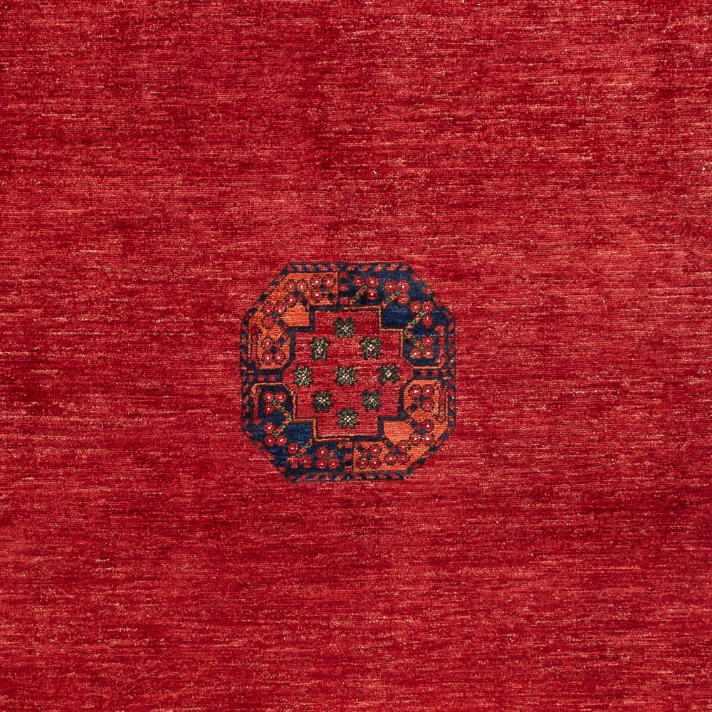 Alfombra afgana - Kunduz - 305 x 204 cm - rojo