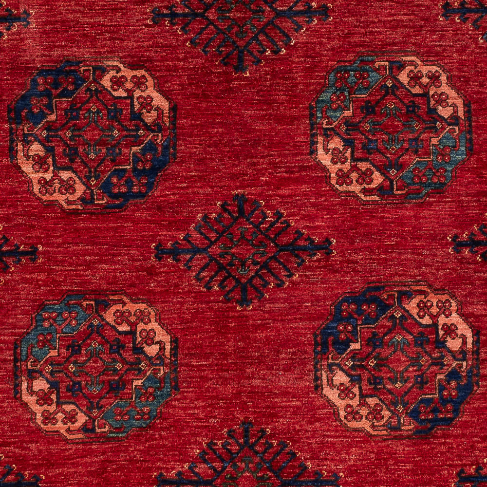 Alfombra afgana - Kunduz - 287 x 215 cm - rojo