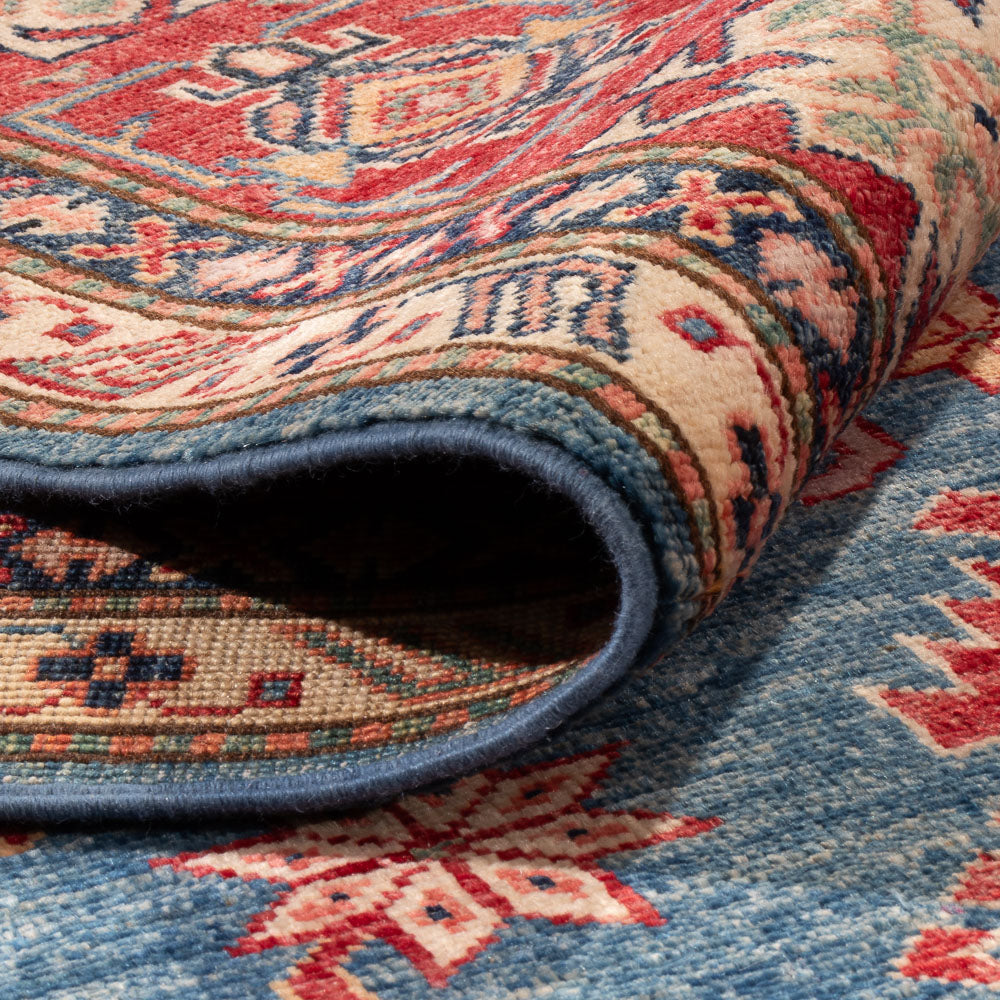 Alfombra Ziegler - Kazak - 301 x 201 cm - azul