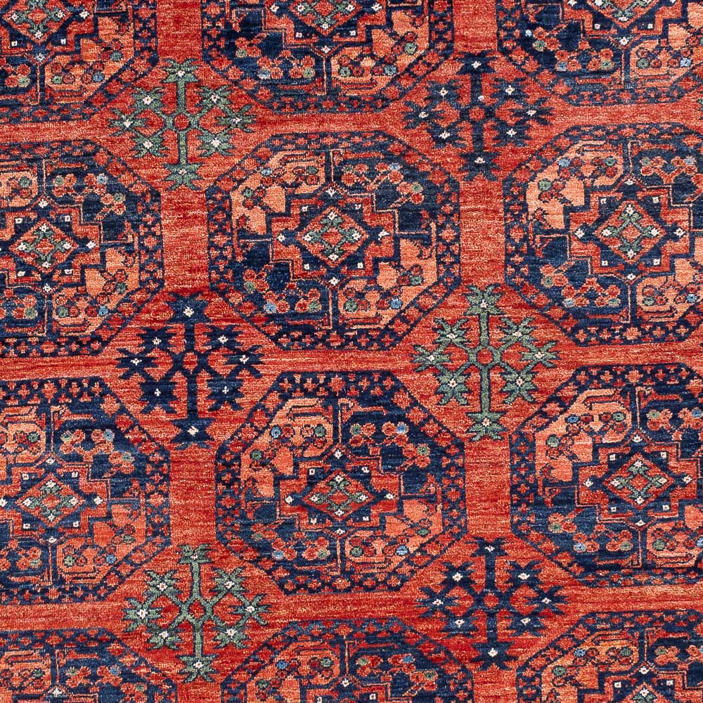 Alfombra afgana - Kunduz - 298 x 205 cm - rojo claro