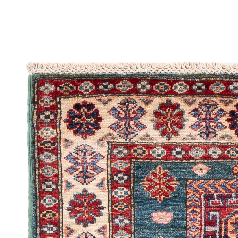 Alfombra de pasillo Alfombra Ziegler - Kazak - 253 x 78 cm - azul oscuro