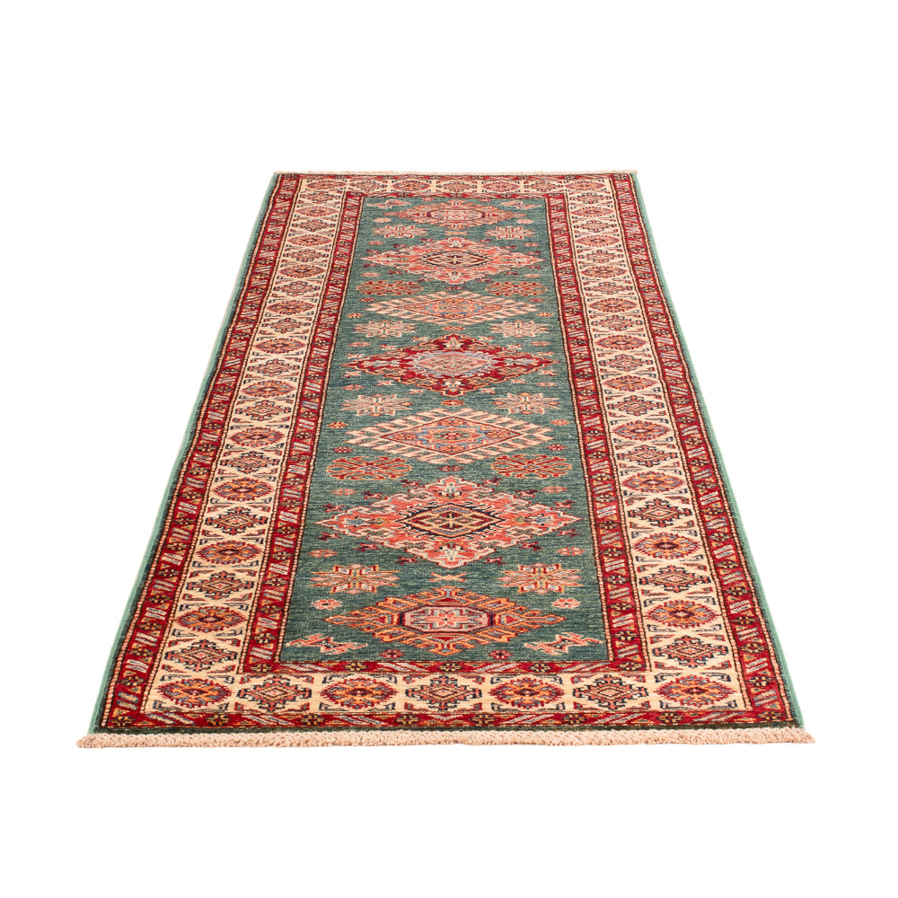 Alfombra de pasillo Alfombra Ziegler - Kazak - 247 x 75 cm - azul oscuro