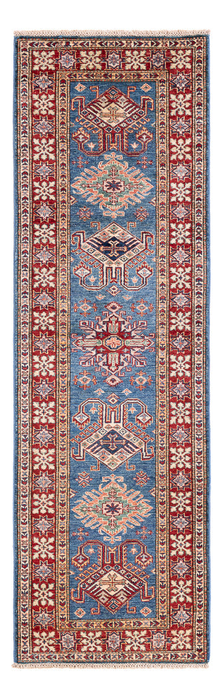 Alfombra de pasillo Alfombra Ziegler - Kazak - 242 x 73 cm - azul